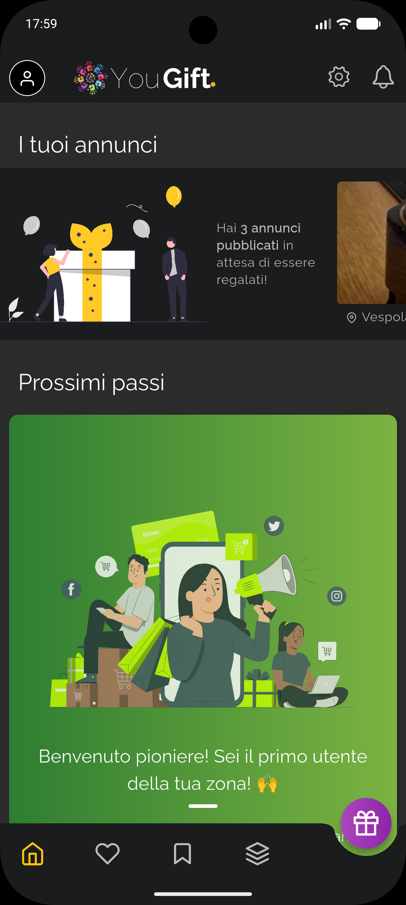 YouGift app – schermata 1